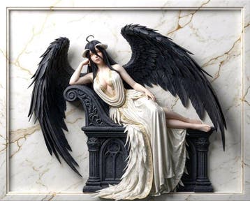 Makayhos - [Canvas] Albedo Figure – Obsidian Grace, Cd's en Dvd's, Nieuw in verpakking