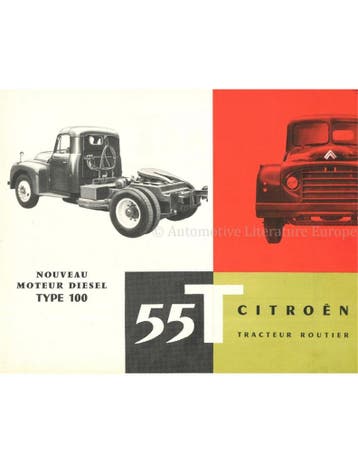 1959 CITROEN 55T BROCHURE FRANS, Nieuw, Author
