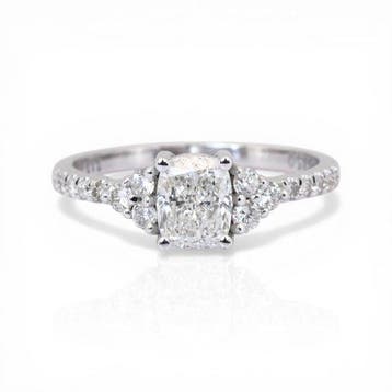 Zonder minimumprijs - Ring - 18 karaat Witgoud - 1.31ct. tw., Nieuw