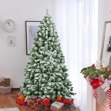 2dekans | Coast Besneeuwde Kunstkerstboom Wit – 97,5 x 180, Ophalen of Verzenden, Zo goed als nieuw