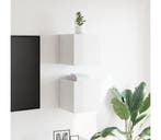 Tv-kast set 30,5x30 | Hoogglans Wit Tweedekansje OP=OP, Minder dan 50 cm, Eikenhout, Nieuw, Ophalen of Verzenden