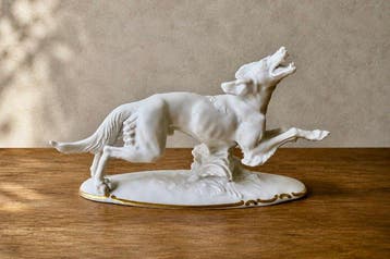 Rosenthal - Kärner - Figuur - Springender Windhund -