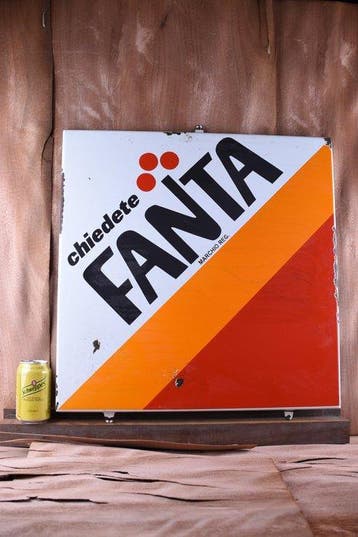 Fanta, Coca-Cola - Emaille bord - XXL Fanta
