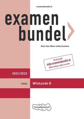 9789006491364 Examenbundel vwo Wiskunde B 2021/2022, Boeken, Verzenden, Zo goed als nieuw