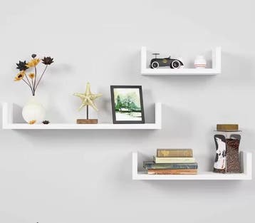 Getone 3 Zwevende Wandplanken – Wit, Verzenden, Nieuw