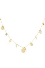 color pop coins ketting - Goudkleur, Verzenden, Nieuw
