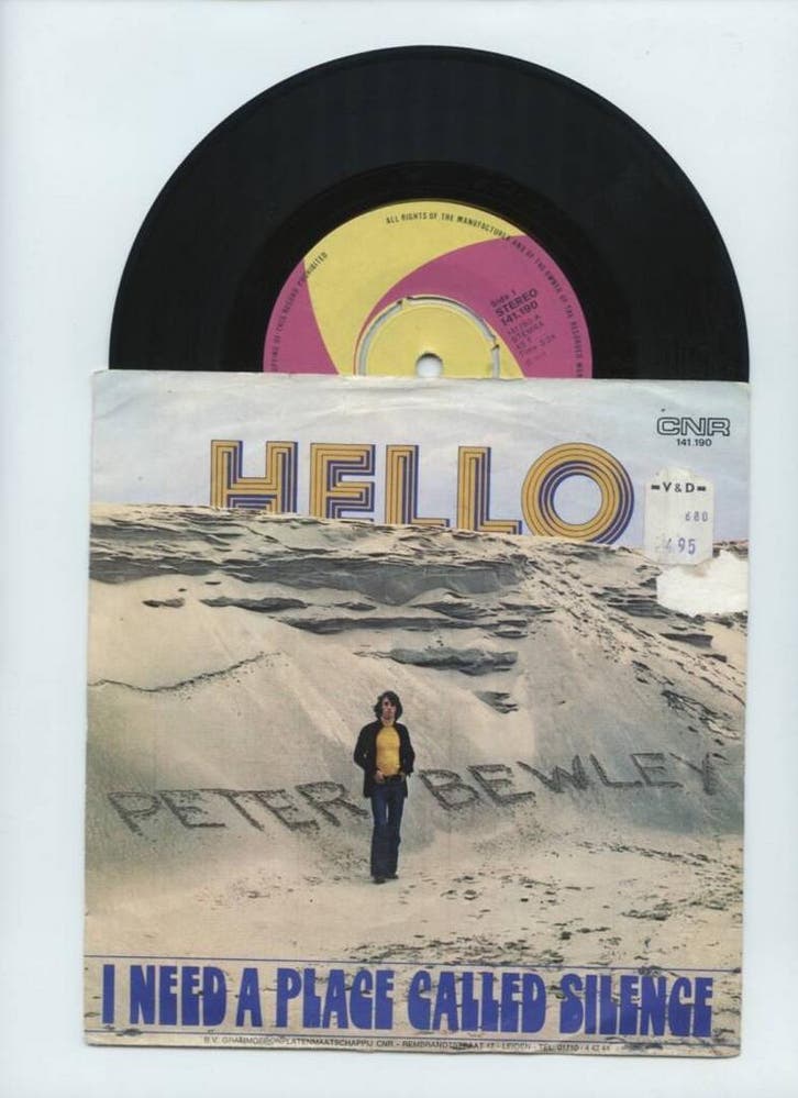 Peter Bewley – Hello / I Need A Place Called Silence (1-7-V, Cd's en Dvd's, Vinyl Singles, Ophalen of Verzenden