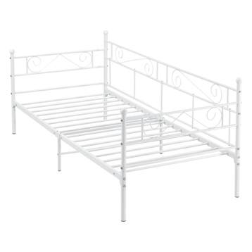 Eenpersoons slaapbank of 3-zitsbank Kerava 90x200 cm wit, Verzenden, Nieuw