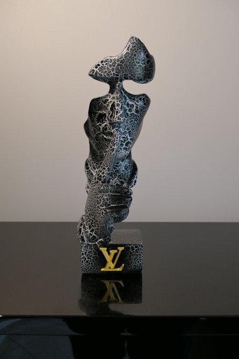 RichART - Sculpture Homme qui dit chut (ou Silence) -, Antiek en Kunst, Kunst | Designobjecten