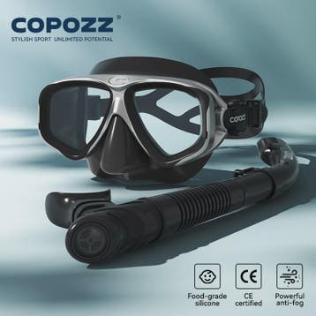 COPOZZ Professioneel Duikmasker & Snorkelset - Anti-condens,, Verzenden, Nieuw