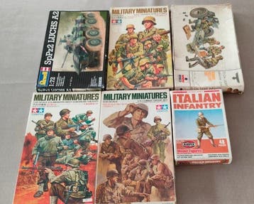 TAMIYA - Militaire miniatuur beeldjes (6) - Plastic, Nieuw