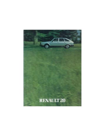 1980 RENAULT 20 BROCHURE NEDERLANDS, Nieuw, Renault, Author