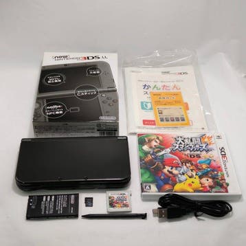 Nintendo - New 3DS XL - Metallic Black with Super Smash, Nieuw