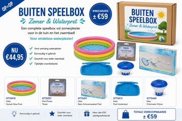Zwembad speelbox met onderhoud en accessoires - Intex Sun..., Ophalen of Verzenden, Nieuw