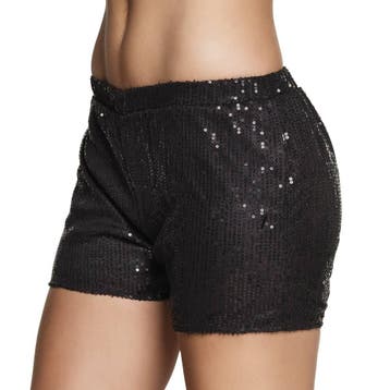 Hotpants pailletten zwart, Ophalen of Verzenden, Nieuw