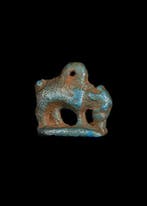 Oude Egypte, late periode Blue Faience Amulet van Nut als
