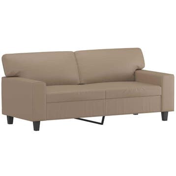 Bank kunstleer cappuccino | Tweedekansje | OP=OP, Overige materialen, 150 tot 200 cm, Tweepersoons, 75 tot 100 cm