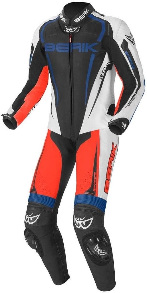 Berik Race-X Zwart Wit Rood Blauw 1-Delig Motorpak, Motoren, Kleding | Motorkleding, Heren, Nieuw met kaartje, Overall, Verzenden