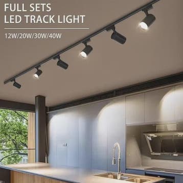LED Railverlichting Set: 220V Plafondspots (12-40W) voor Woo, Huis en Inrichting, Verzenden, Nieuw