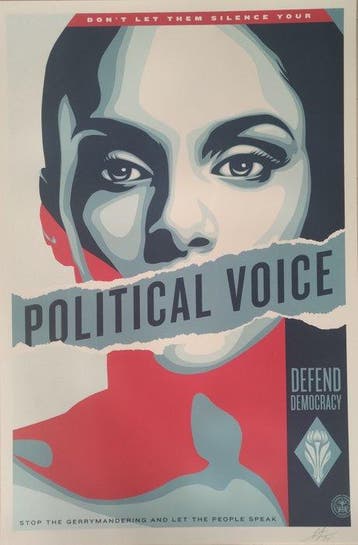 Shepard Fairey (OBEY) (1970) - Political Voice No reserve