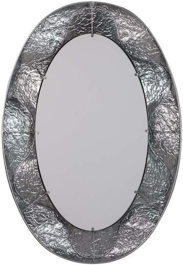 Metalen Plateau Ovaal Veelkleurig | Tweedekansje | OP=OP, Antiek en Kunst, Antiek | Woonaccessoires, Ophalen of Verzenden