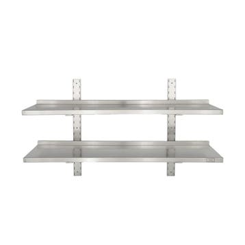 HCB Dubbel wandschap - 120 x 30 cm - RVS, Verzenden, Nieuw in verpakking