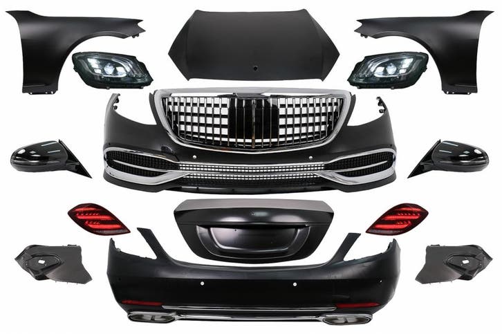 Bodykit Mercedes S Klasse W221 Conversie S Klasse Maybach, Auto-onderdelen, Carrosserie en Plaatwerk, Ophalen of Verzenden
