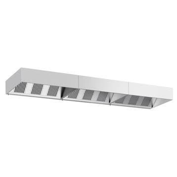GGM Gastro | Afzuigkap doosmodel - 6000mm - met |, Onderbouw afzuigkap, Verzenden, Nieuw, Inbouw