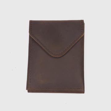 Echt Lederen Portemonnee Heren - Slim & Minimalistisch Kaart, Verzenden, Nieuw