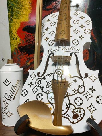 fp pop art - Violon Louis Vuitton et Capsule Ourson Love