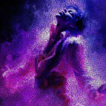 David Law - Purple King- Prince - Format XL 60x60, Antiek en Kunst
