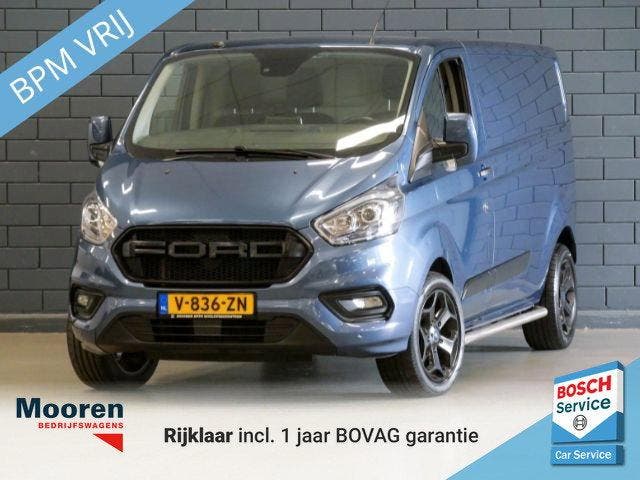 Ford Transit Custom 300 2.0 TDCI L2H1 Trend, Auto's, Bestelauto's, Onderhoudsboekje, Lease, Overige kleuren, Handgeschakeld, Blauw