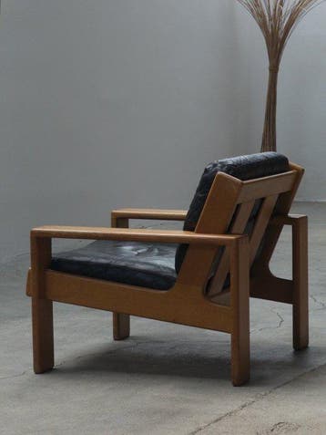 Asko - Esko Pajamies - Fauteuil - Bonanza - Eik, Leder