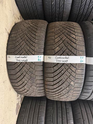 245-45-18 Continental ALL SEASON 5.5mm Inc Montage 245 45 18, Ophalen, 18 inch, All Season, Band(en)
