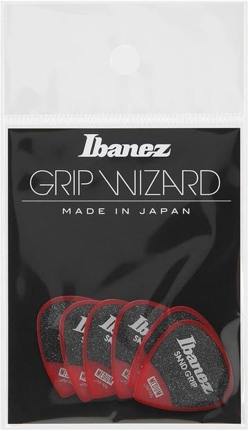 Ibanez PPA16MSGRD Sand Grip Teardrop plectrum Medium 0.80 mm, Ophalen of Verzenden, Nieuw, Akoestische gitaar