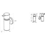 Wiesbaden Alonzo Zeepdispenser - Geborsteld Brons Koper, Ophalen of Verzenden, Nieuw
