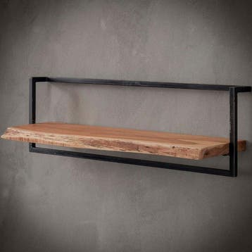 Fraaai Woody metaal wandplank 100 cm - Outlet A, Huis en Inrichting, Ophalen of Verzenden, Nieuw