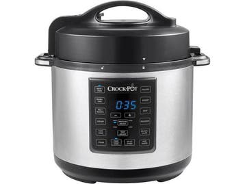CrockPot CR051 - Express Pot - Snelkoken 5,6L - RVS/Zwart, Verzenden, Zo goed als nieuw