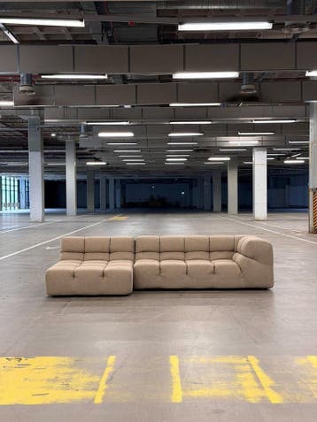 BB Italia Tufty Time | Mocca | NIEUWSTAAT + Garantie, 250 tot 300 cm, Ophalen of Verzenden, Zo goed als nieuw, Bank Hoekbank Bankstel Bankje Loungebank Banken Chaise Lounge 