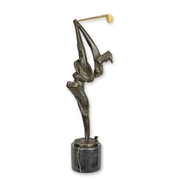 A MODERNIST BRONZE SCULPTURE OF A GOLFER (Interieur), Verzenden, Nieuw