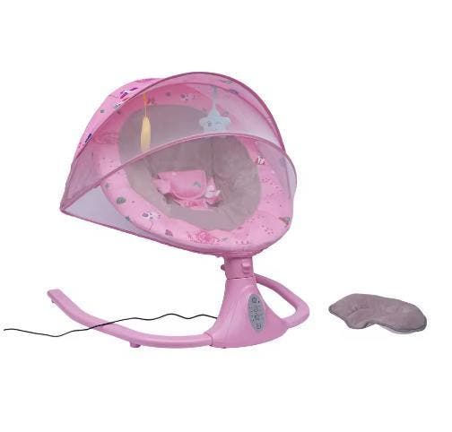 Elektrische Babyschommel met Afstandsbediening en Muziek, Kinderen en Baby's, Babywiegjes en Ledikanten, Nieuw, Verzenden