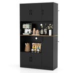 LIVSK Multifunctionele Keukenkast met Ingebouwde Stroomstrip, Verzenden, Nieuw