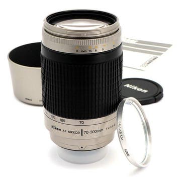 Nikon AF 70-300mm 1:4-5.6 G-Type zilver Telelens, Nieuw
