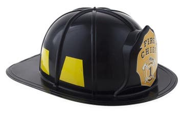 Fire Chief Brandweerhelm Volwassenen Zwart, Ophalen of Verzenden, Nieuw