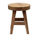 Boomstam krukje rond 4 poot 36x36xH46 cm 4 poten, Ophalen of Verzenden, Nieuw