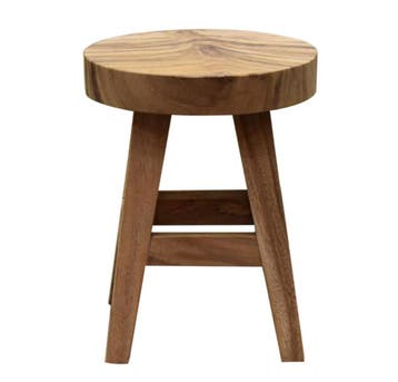 Boomstam krukje rond 4 poot 36x36xH46 cm 4 poten, Ophalen of Verzenden, Nieuw