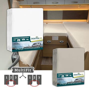Textielpakket  3 delig met midden matras -1 hoeslakenset(3, Verzenden, Nieuw, Eenpersoons, Wit