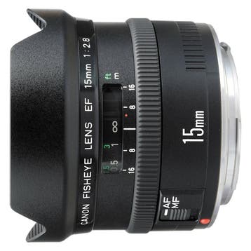 Canon EF 15mm f/2.8 Fisheye objectief - Tweedehands, Verzenden, Gebruikt, Canon