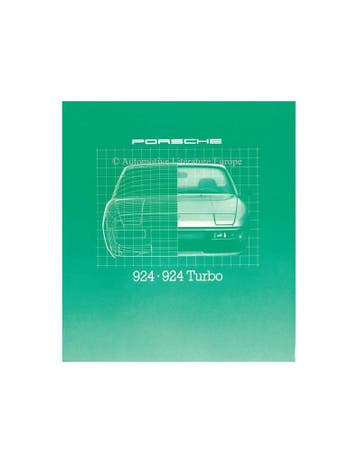 1980 PORSCHE 924 TURBO BROCHURE DUITS, Nieuw, Porsche, Author