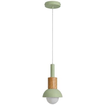 Evila Hanglamp - Groen - Nieuw/Ongebruikt - Metaal/Hout -, Ophalen of Verzenden, Nieuw, Hout, Scandinavisch
